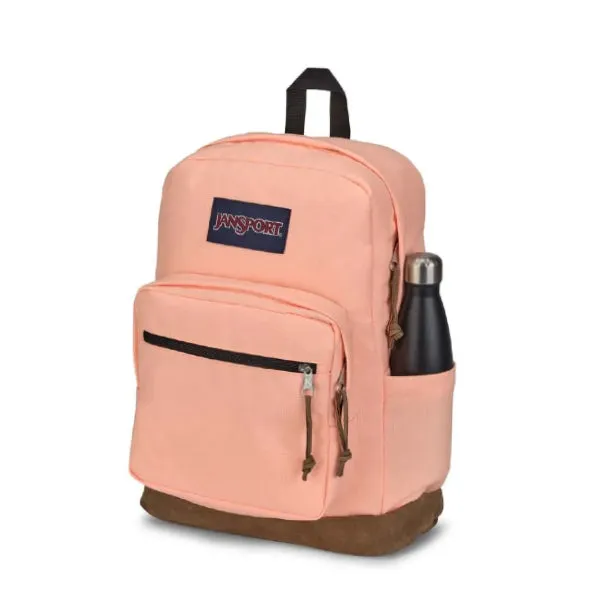 PEACH PLAIN JANSPORT BACKPACK