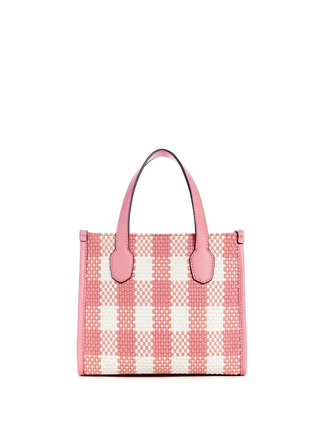 Pink White Silvana Mini Tote Bag