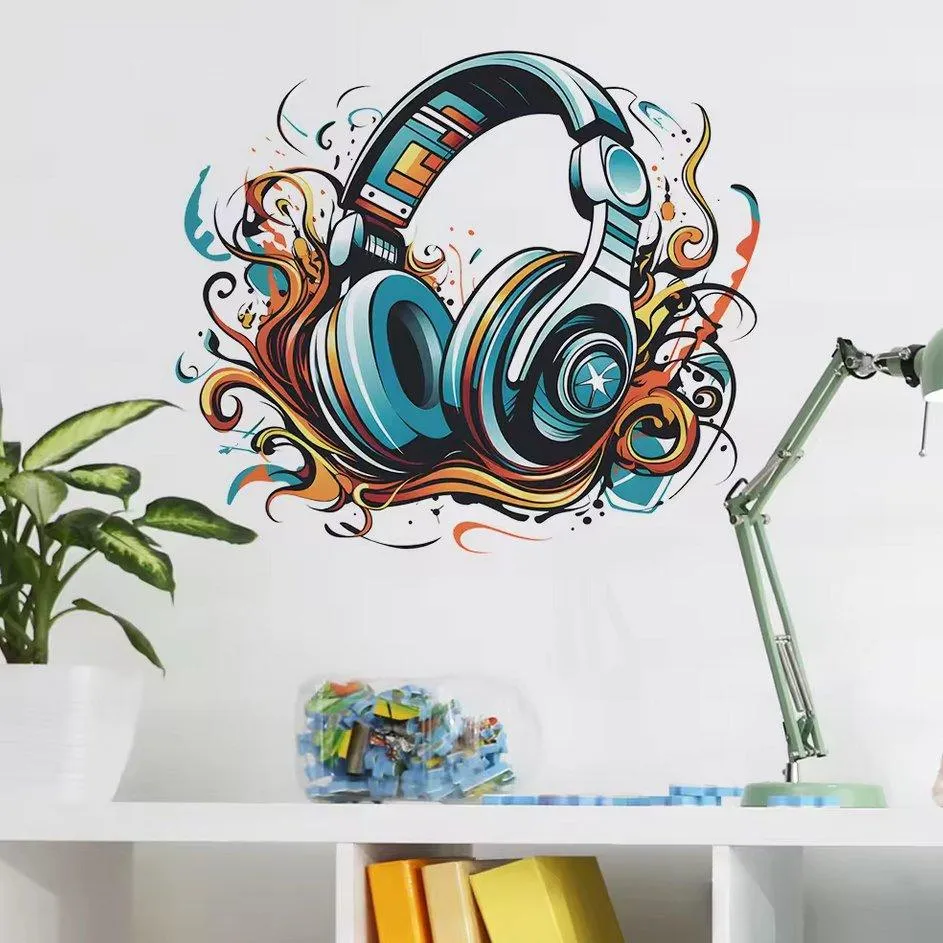 Playful Beats Headphone Decal