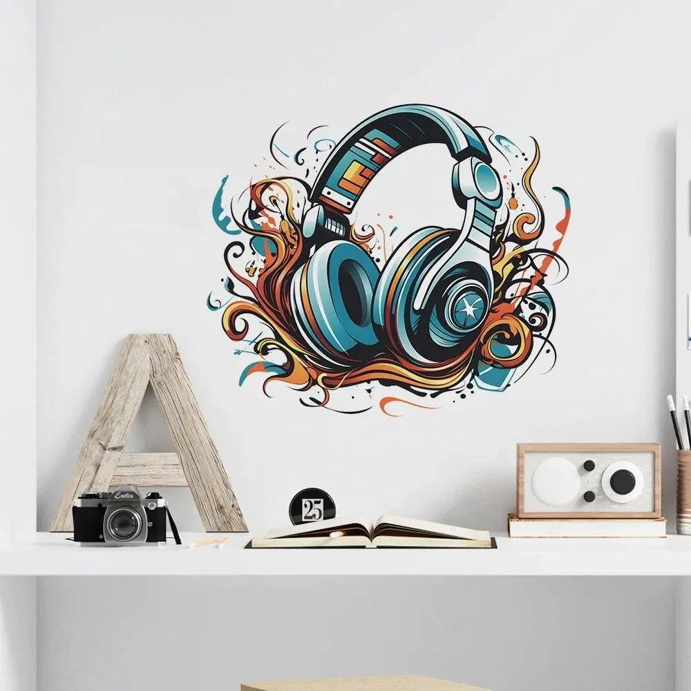 Playful Beats Headphone Decal