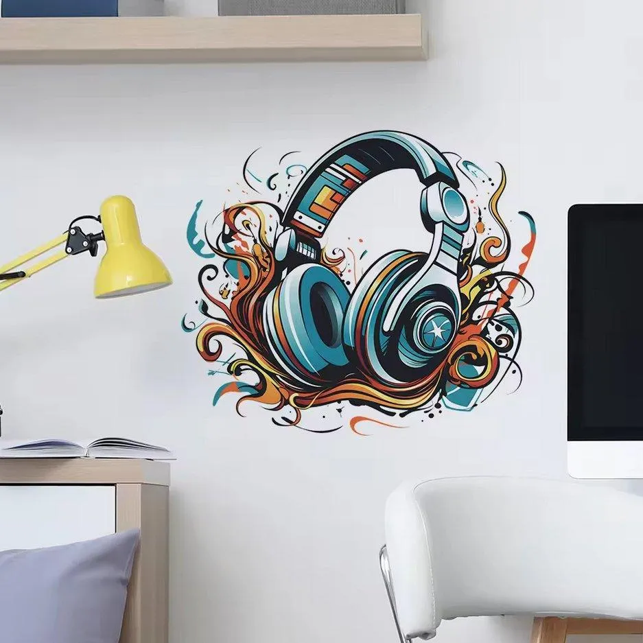 Playful Beats Headphone Decal