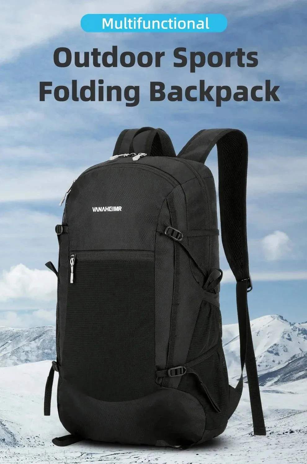 Portable Foldable Waterpr Backpack Folding Mountaineering Bag Ultralight Outdoor Climbing Cycling Travel Knapsack Hiking Daypack