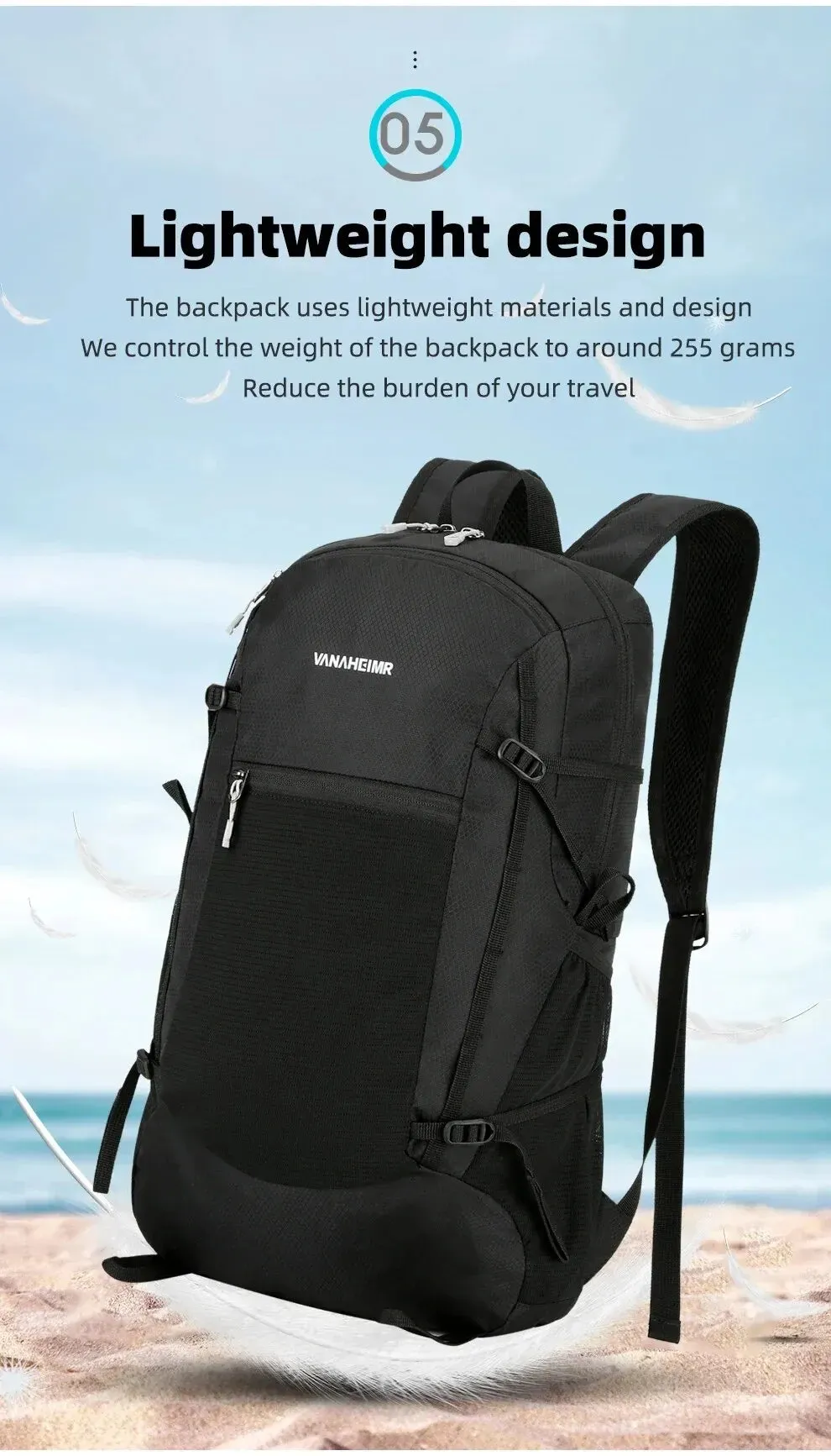 Portable Foldable Waterpr Backpack Folding Mountaineering Bag Ultralight Outdoor Climbing Cycling Travel Knapsack Hiking Daypack