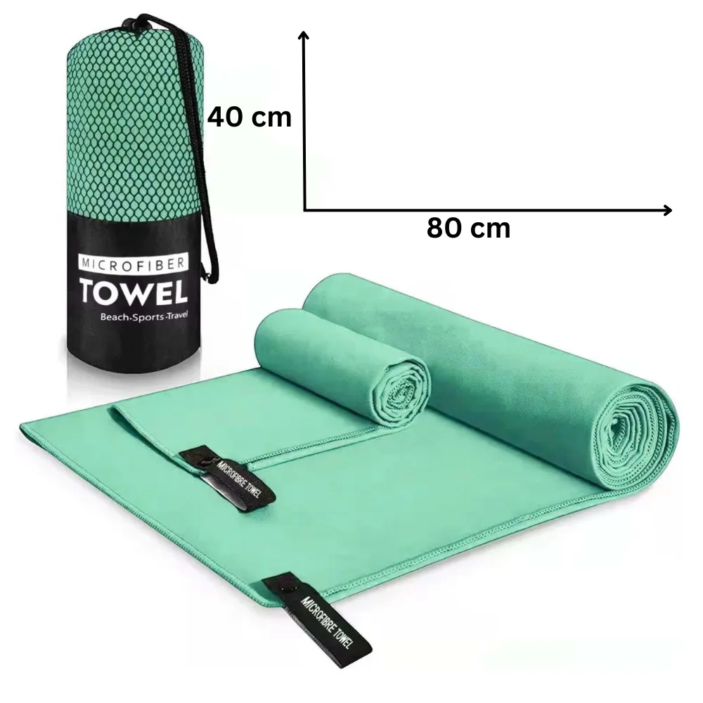 Quick-Drying Microfiber Towel 40x80 cm Mint