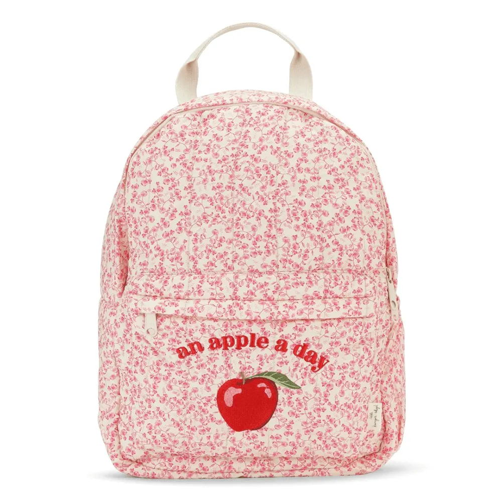 "an apple a day" Quilted Backpack