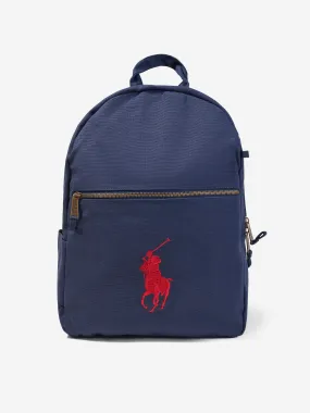 Ralph Lauren Kids Canvas School Backpack in Navy