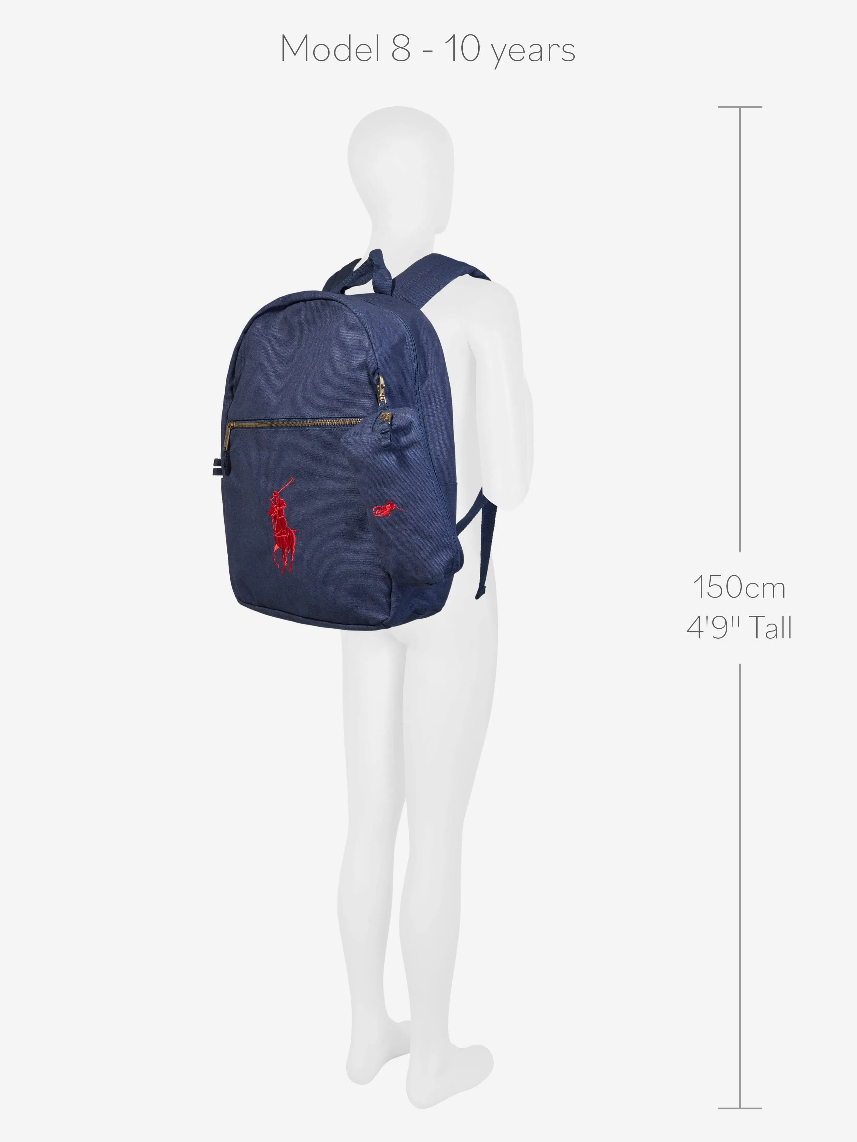 Ralph Lauren Kids Canvas School Backpack in Navy