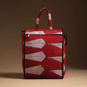 Red - Handcrafted Cotton Shopping Bag 02