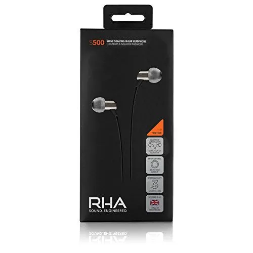 RHA S500 Ultra-compact, Noise Isolating Aluminium In-ear Headphone