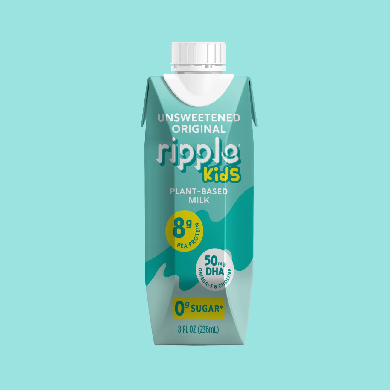 Ripple Kids On-The-Go Unsweetened Original Milk (12-pack)