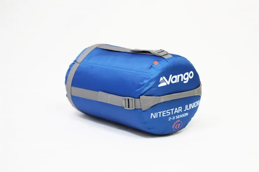 SALE Vango Nitestar Junior QUAD Children's Sleeping Bag in Classic Blue (2-3 Season / 170cm long)