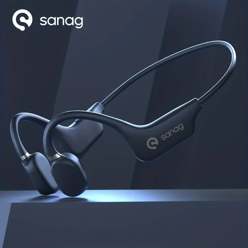 Sanag A5x Bone Conduct Earphone Wireless Sports Cycling Fitness Exercise Headphone Waterproof Headset 3D Stereo Sound Holiday Gift Birthday Present