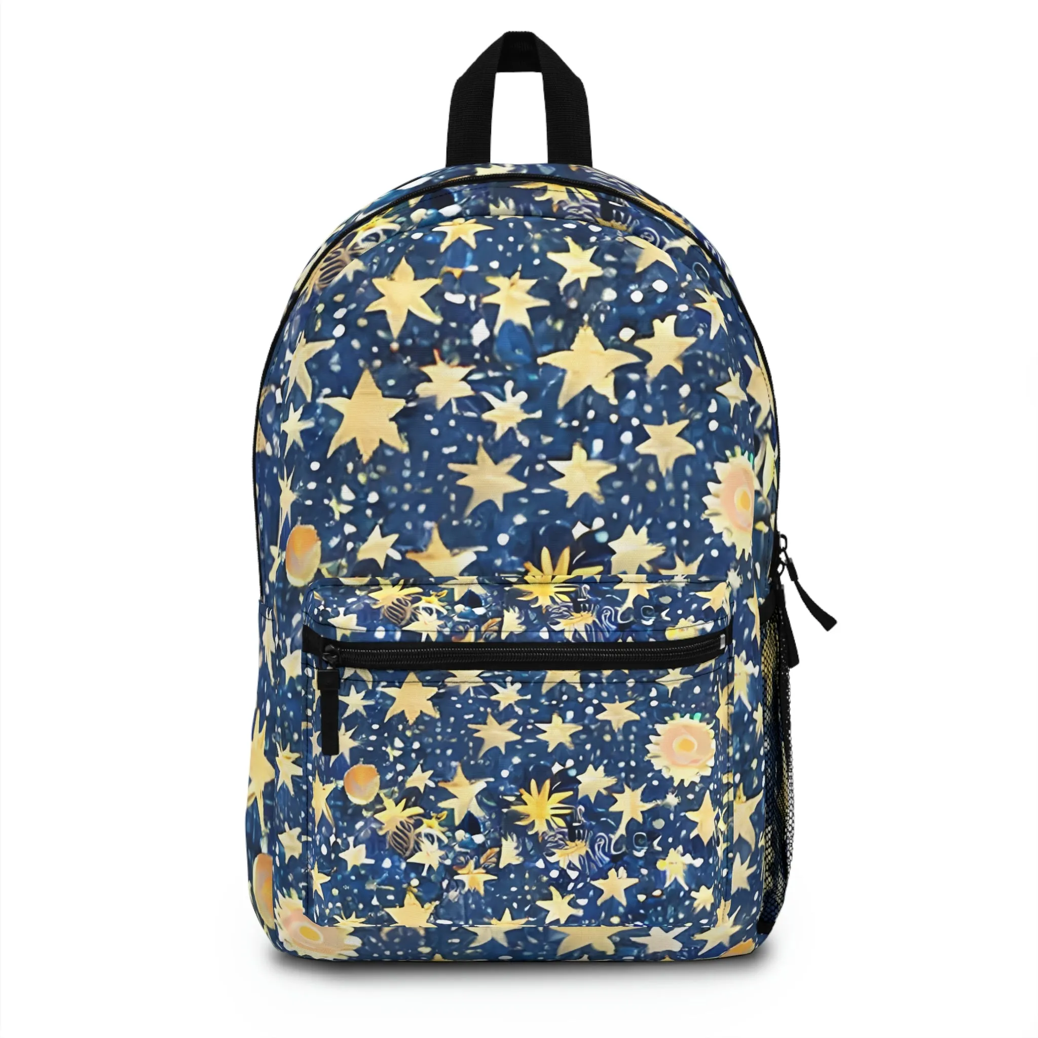 Shine Bright with Our Starry Blue and Gold Backpack