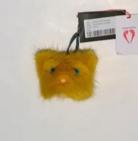 Shrimps Jerry Mustard Yellow Faux Fur Key Chain Bag Charm Discount Accessories