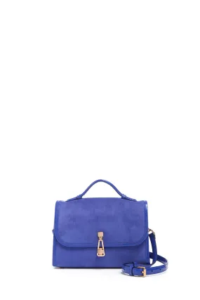 Small Leonora Bag in Cobalt Suede