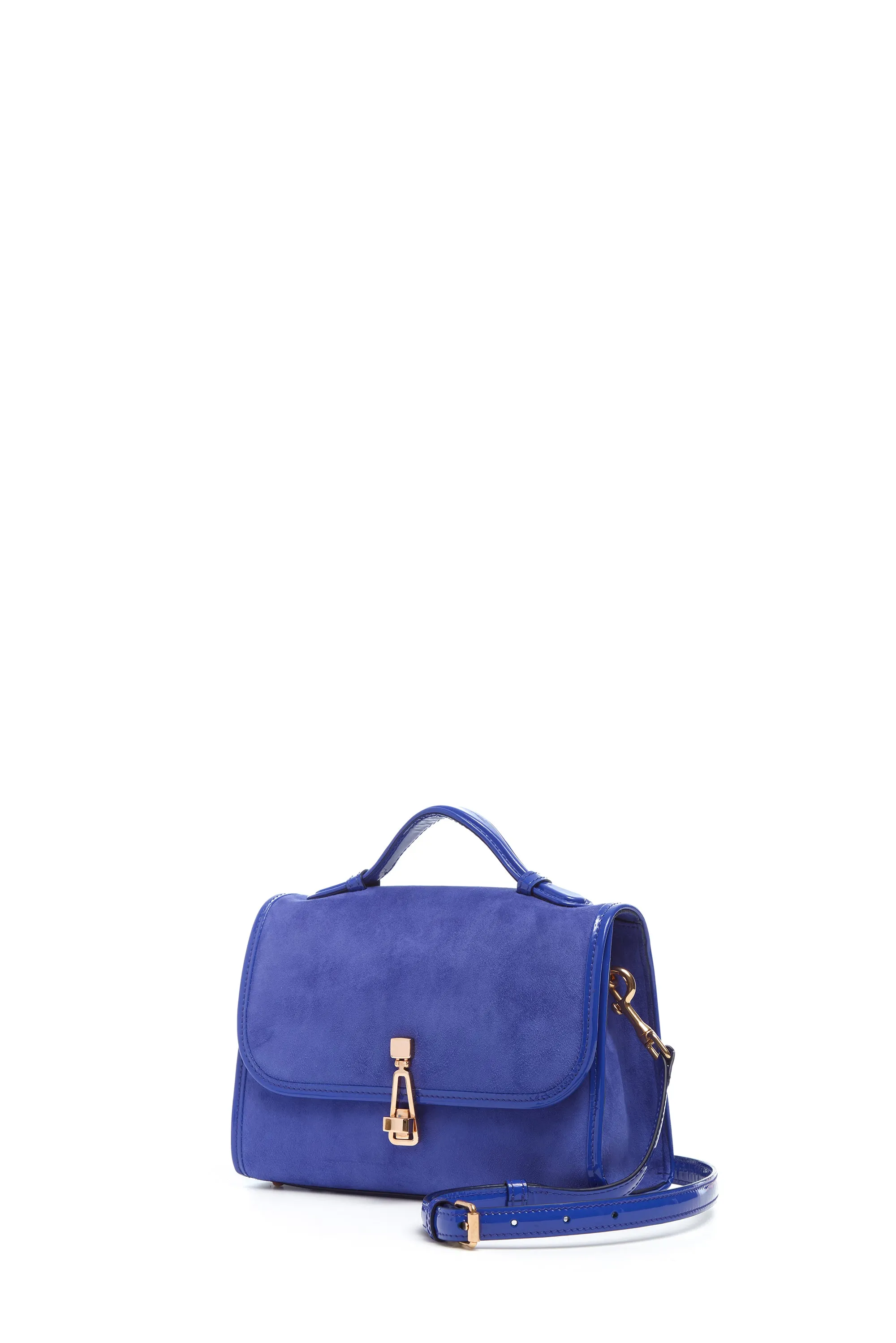 Small Leonora Bag in Cobalt Suede