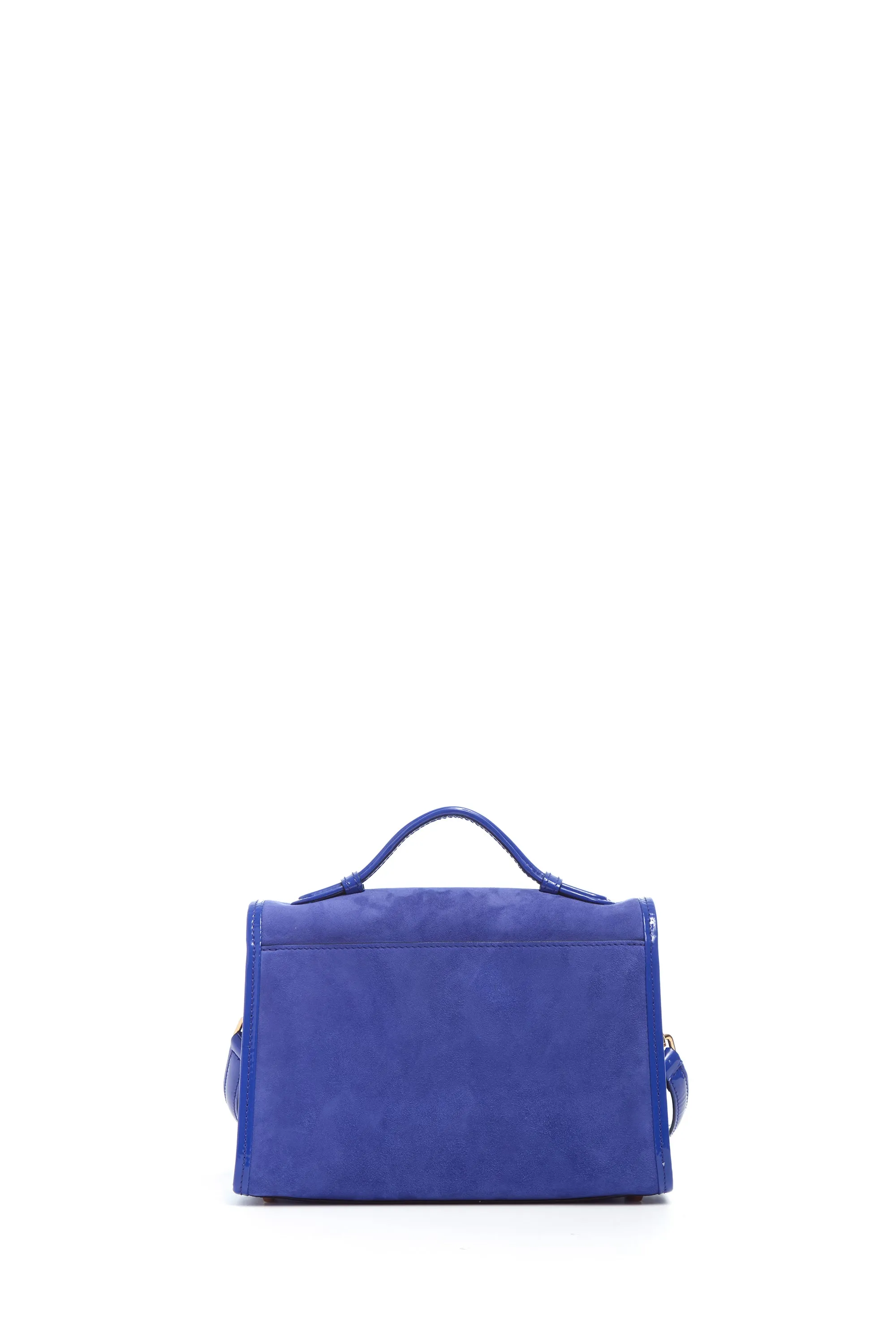 Small Leonora Bag in Cobalt Suede