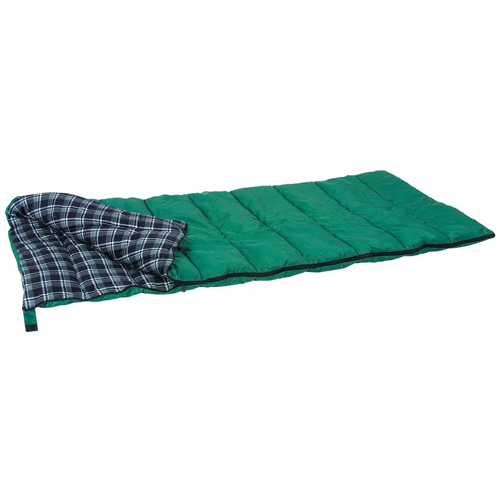 Stansport Weekender 4 Lb- Rectangular Sleeping Bag - 33 In X 75 In - Green