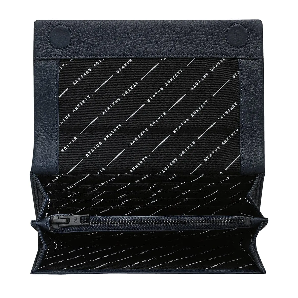 Status Anxiety Nevermind Wallet - Navy Blue