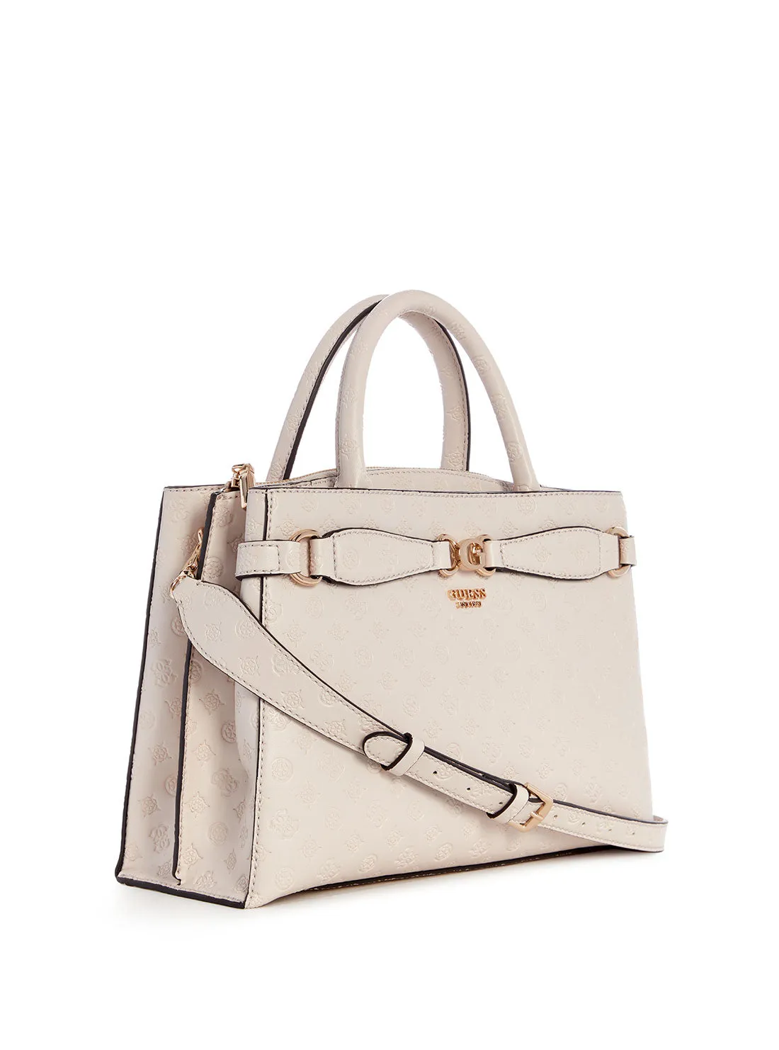 Taupe Logo Arlena Girlfriend Satchel Bag