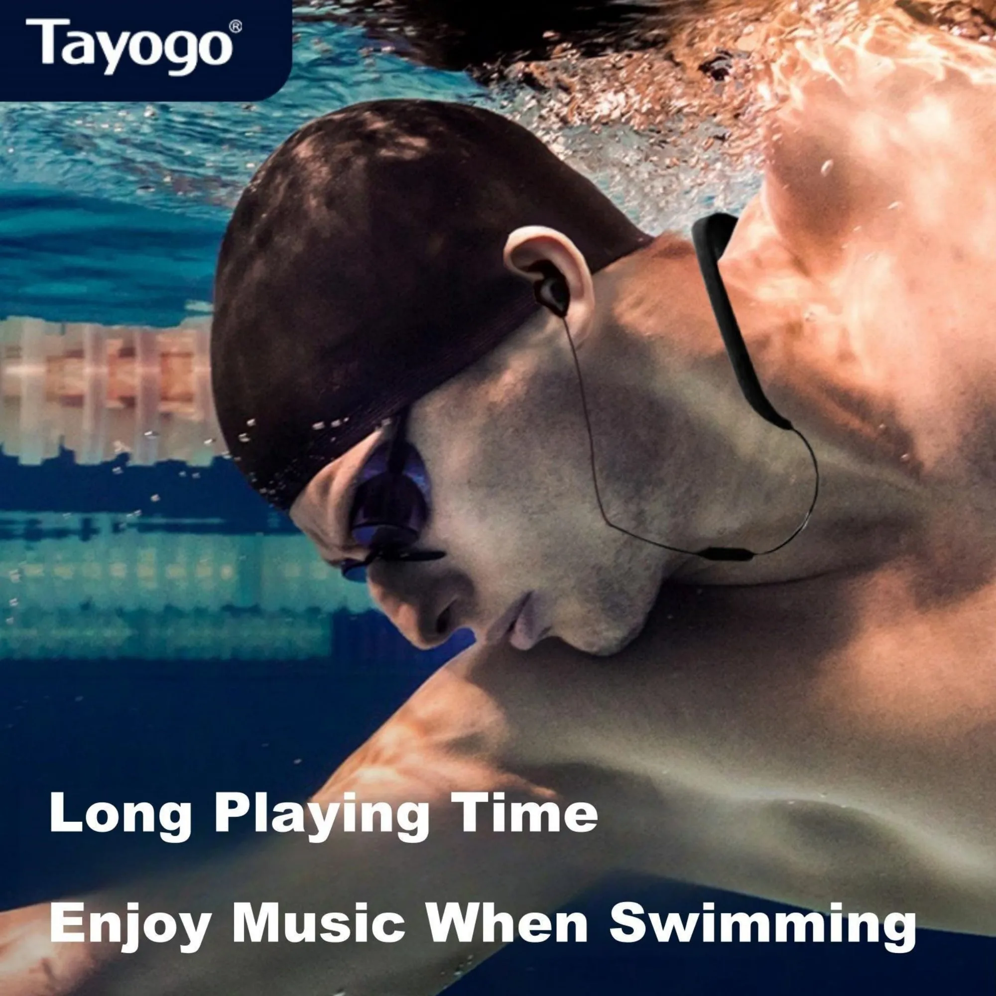 Tayogo W18 Waterproof Swimming MP3 Player,Bluetooth 5.4 & 32GB