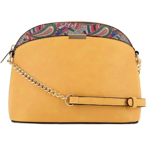 TEEK - Paisley Dome Crossbody Bag