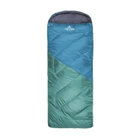 Teton Sports Li'l Celsius -7˚c/20˚f Kids Sleeping Bag in Ocean and Grey