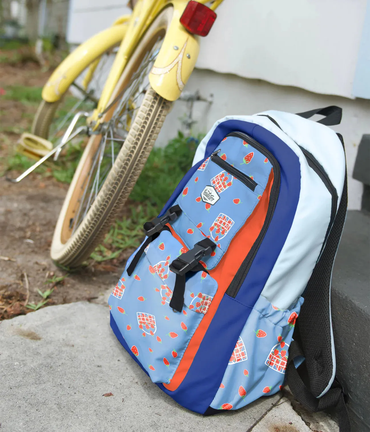 The Strawberry Fields School Bag - Salty Blue