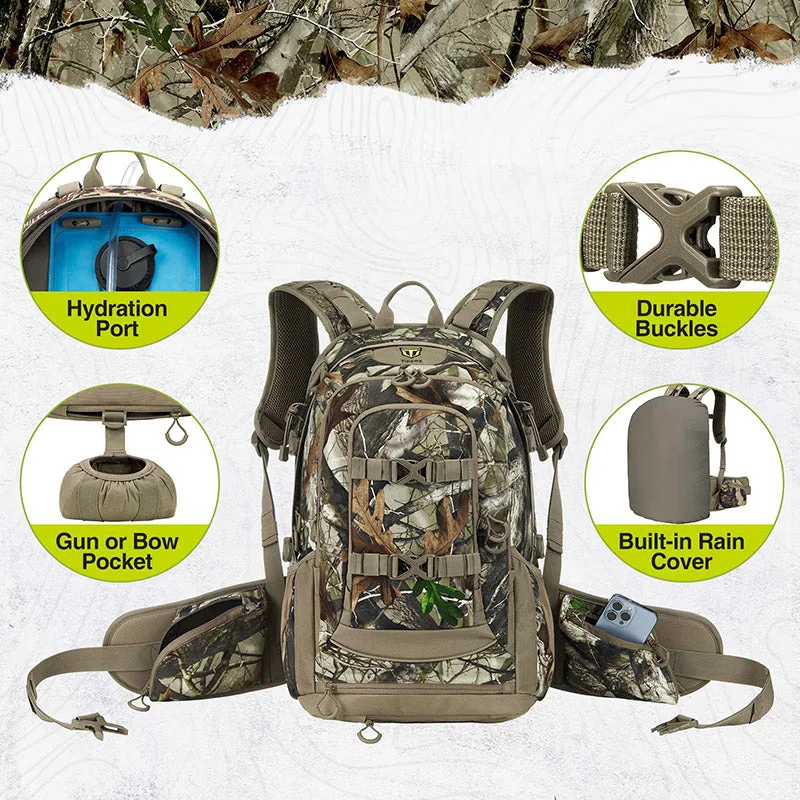 TIDEWE Extendable Capacity 50L - 75L Hunting Backpack