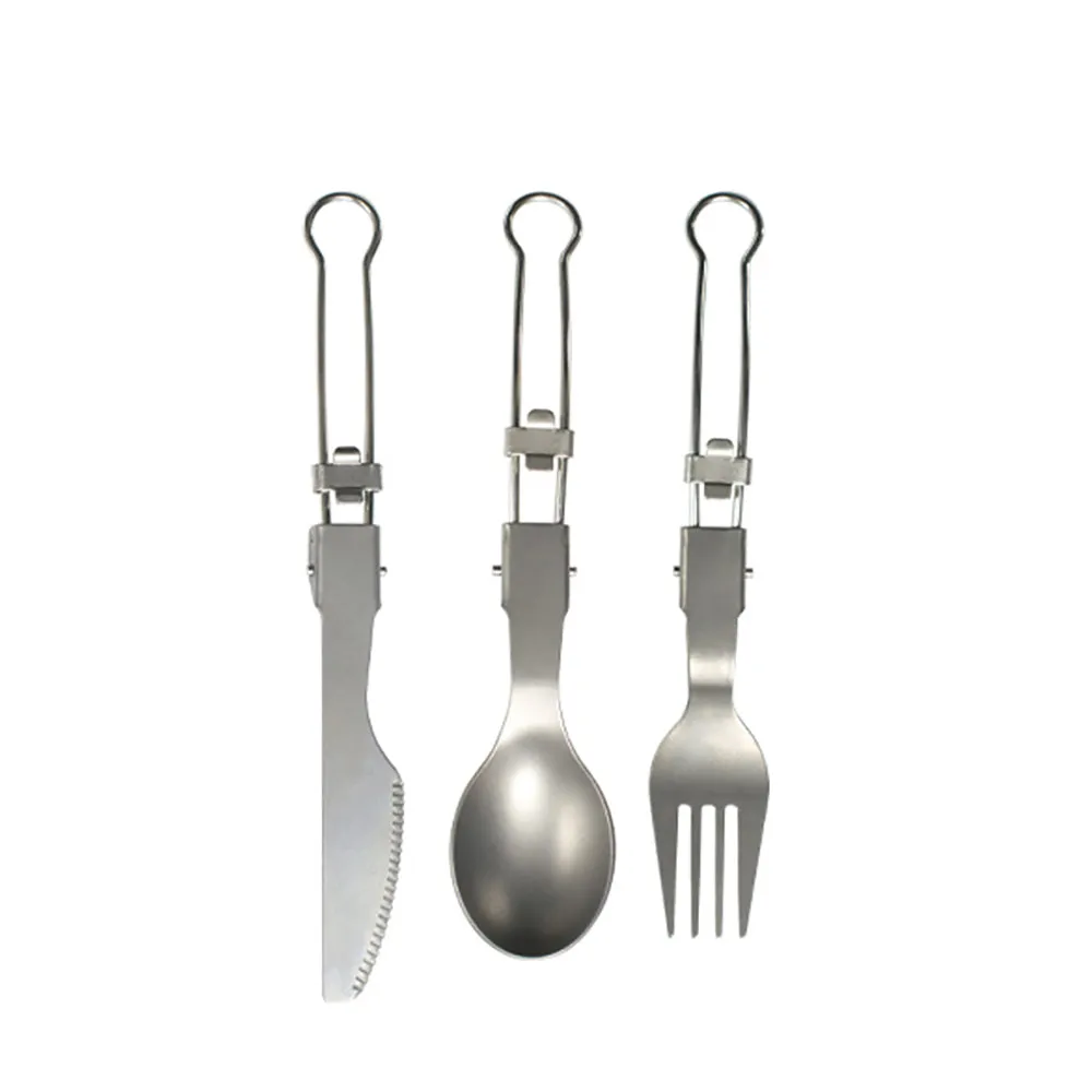 Titanium Knife Fork Spoon Folding Set