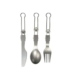 Titanium Knife Fork Spoon Folding Set