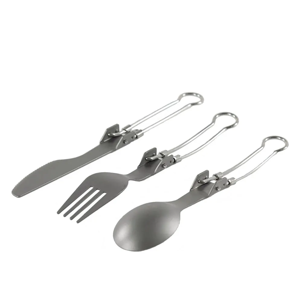 Titanium Knife Fork Spoon Folding Set