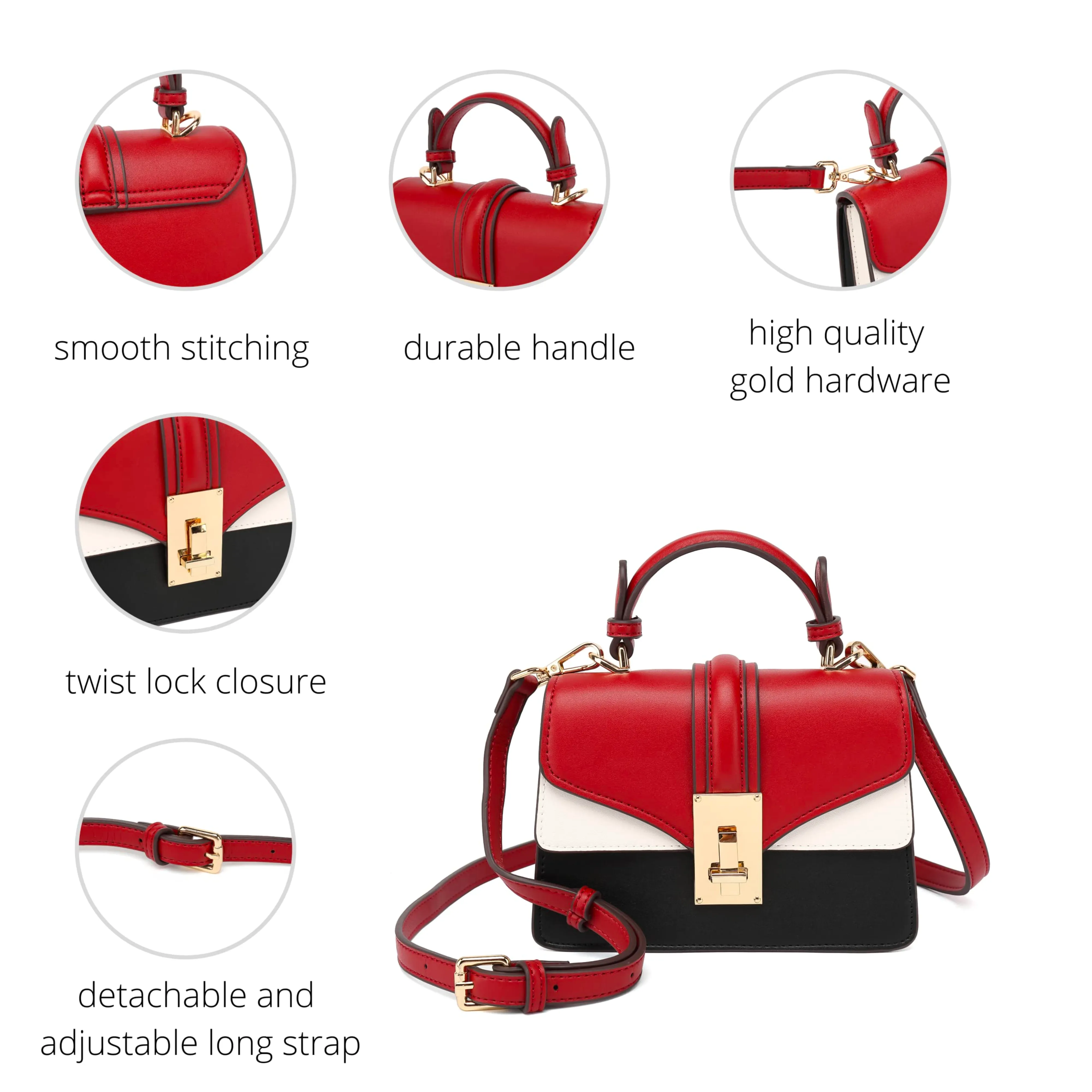 Top Handle Satchel Handbag H2077