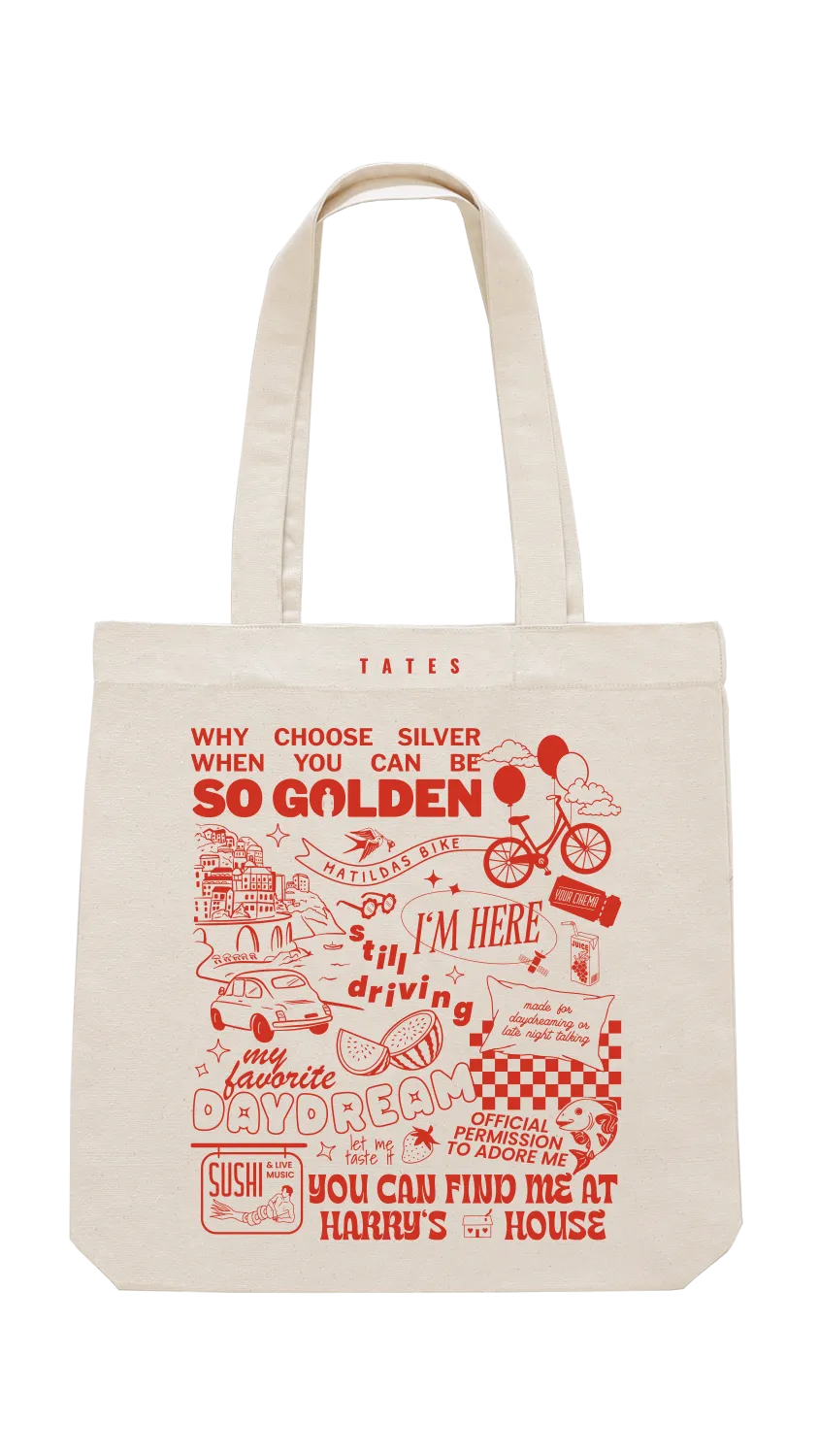 Tote bag mit "So golden" Motiv