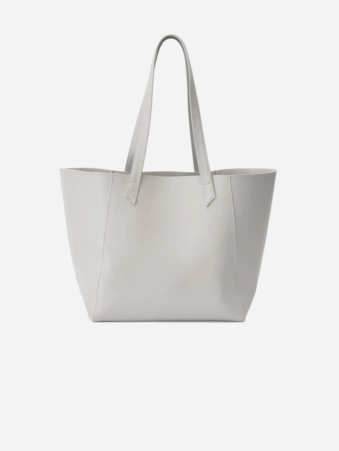 Totissimo Foldable Vegan Leather Tote Bag | Stone