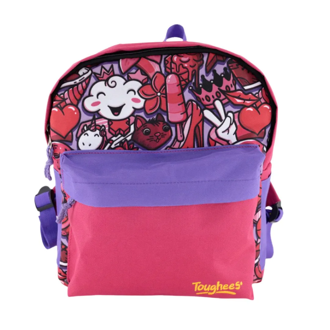 Toughees Sublimated Pink/Purple Kids Backpack