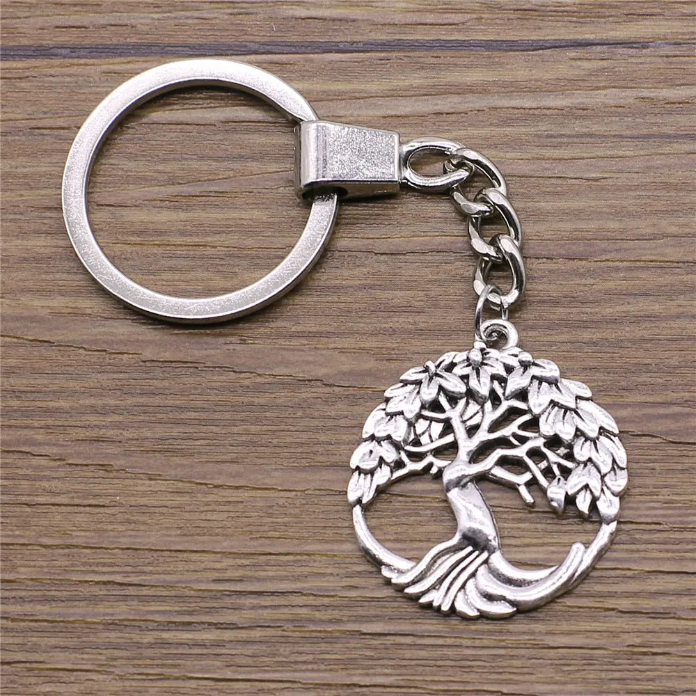 Tree Of Life Keychain Tree Life Pendant Key Chain For Men Women Key Rings