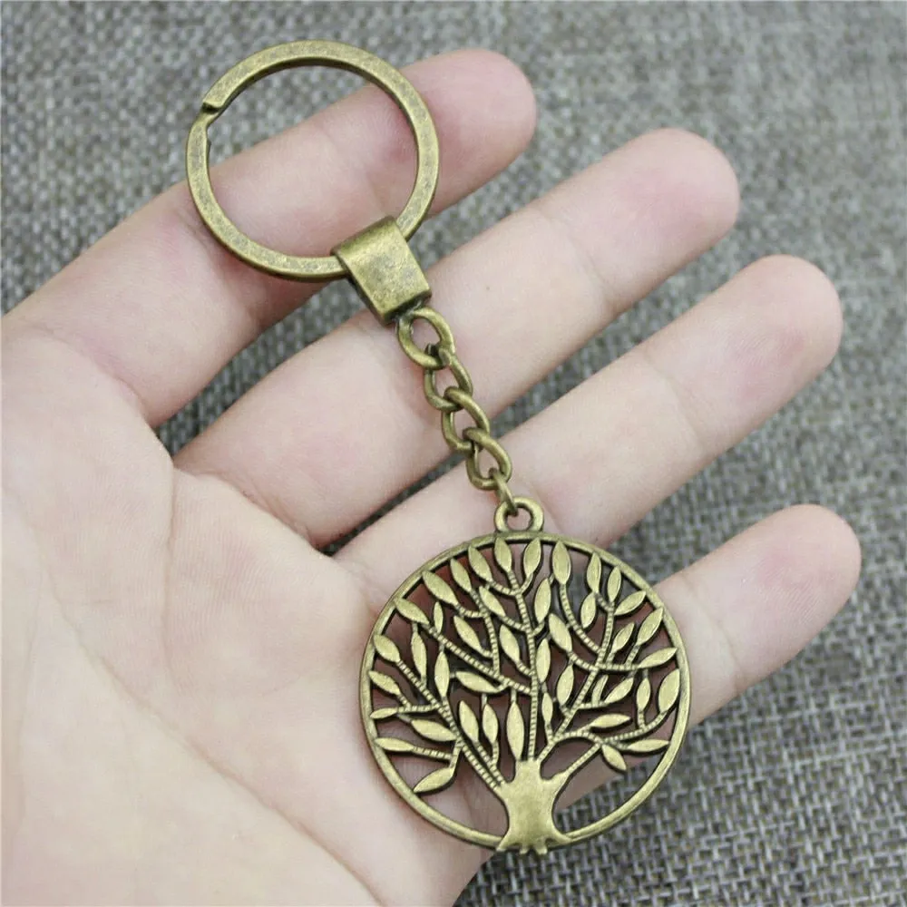 Tree Of Life Keychain Tree Life Pendant Key Chain For Men Women Key Rings