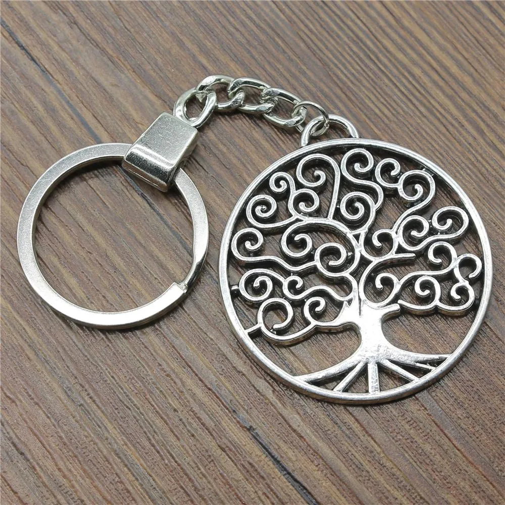 Tree Of Life Keychain Tree Life Pendant Key Chain For Men Women Key Rings