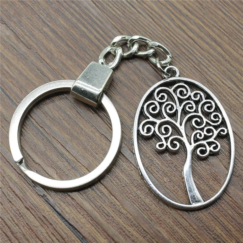 Tree Of Life Keychain Tree Life Pendant Key Chain For Men Women Key Rings