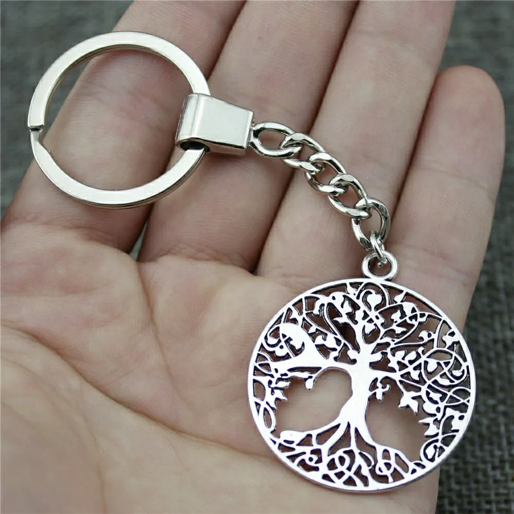 Tree Of Life Keychain Tree Life Pendant Key Chain For Men Women Key Rings