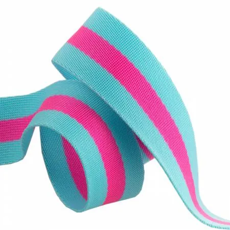 Tula Pink | Striped Nylon Webbing 1.5" (38mm) Wide (2 Yards)