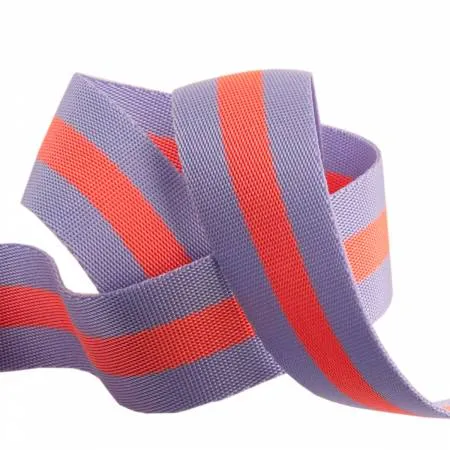 Tula Pink | Striped Nylon Webbing 1.5" (38mm) Wide (2 Yards)