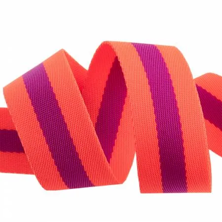 Tula Pink | Striped Nylon Webbing 1.5" (38mm) Wide (2 Yards)