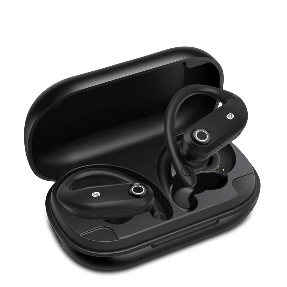 TWS Wireless Earbuds Over Ear Earphones with USB Charging Case