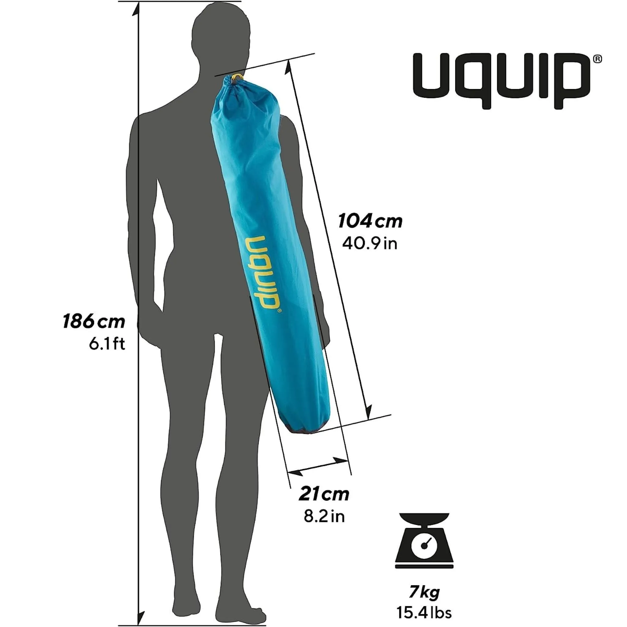 Uquip Cozy Large Folding Stretcher Bed