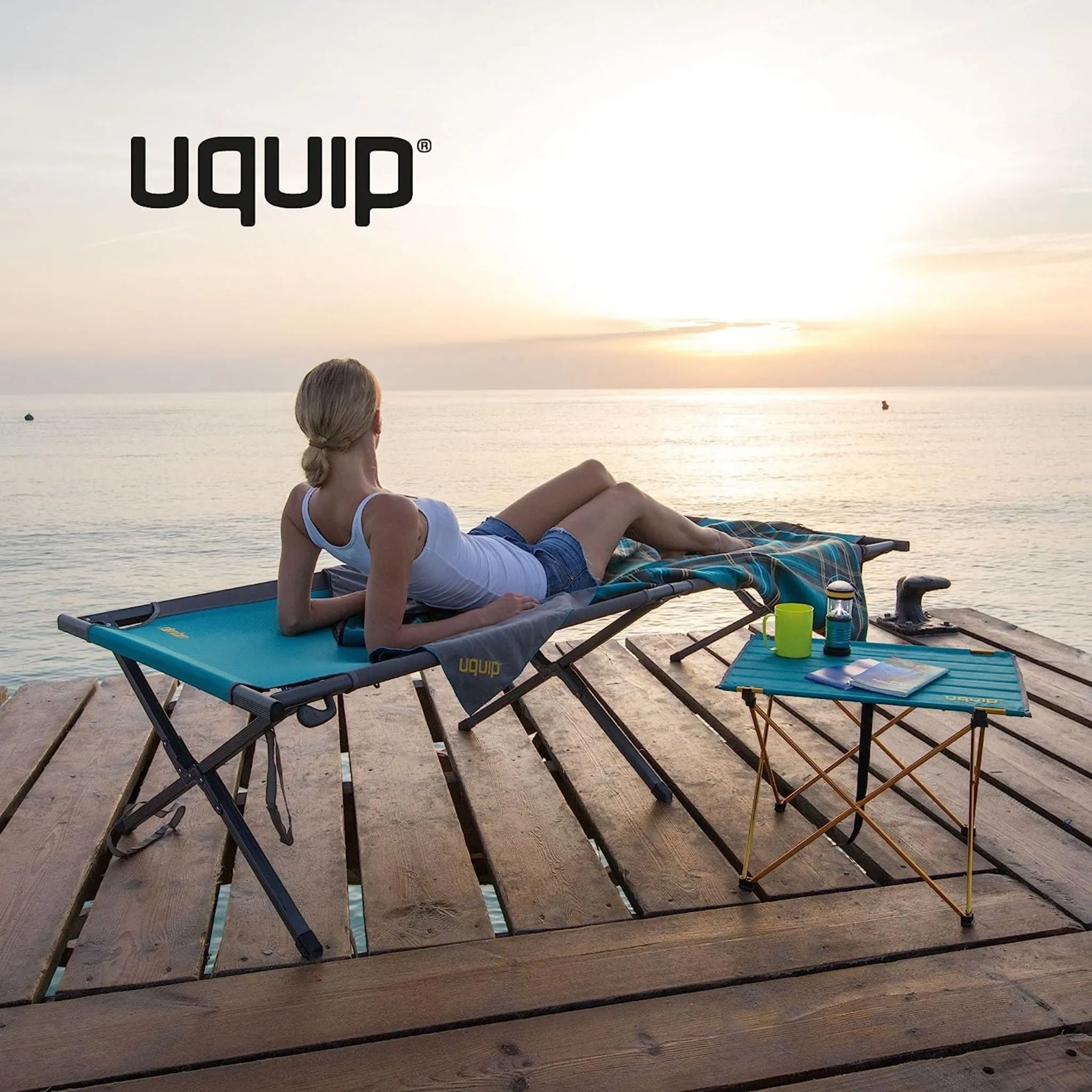 Uquip Cozy Large Folding Stretcher Bed