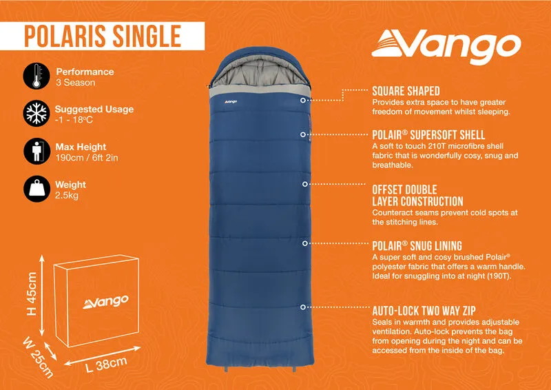 Vango Polaris Single Sleeping Bag