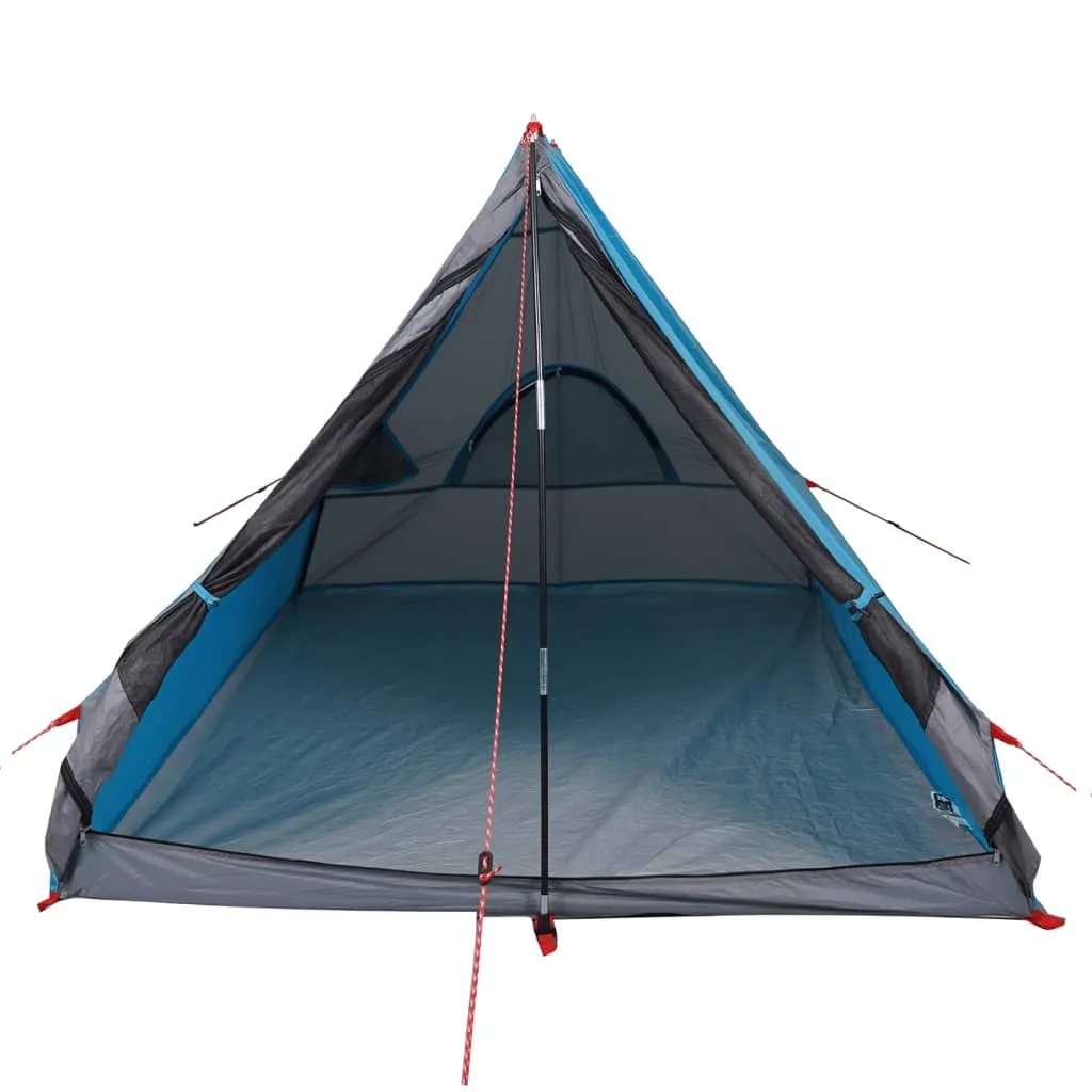 vidaXL Camping Tent A-Frame 2-Person Blue Waterproof