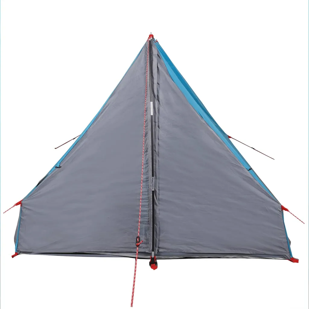 vidaXL Camping Tent A-Frame 2-Person Blue Waterproof